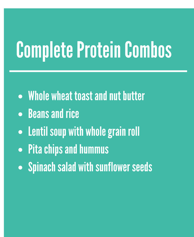 Protein combos assure all 9 essential amino acids make up a plan based diet.