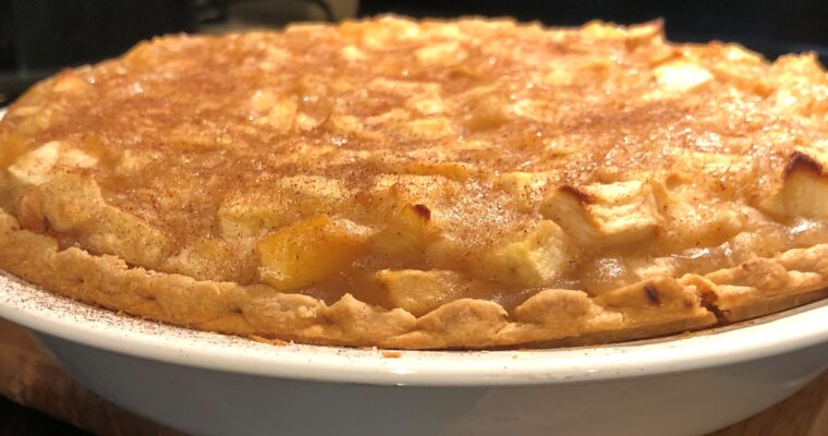 One Crust Healthy Apple Pie
