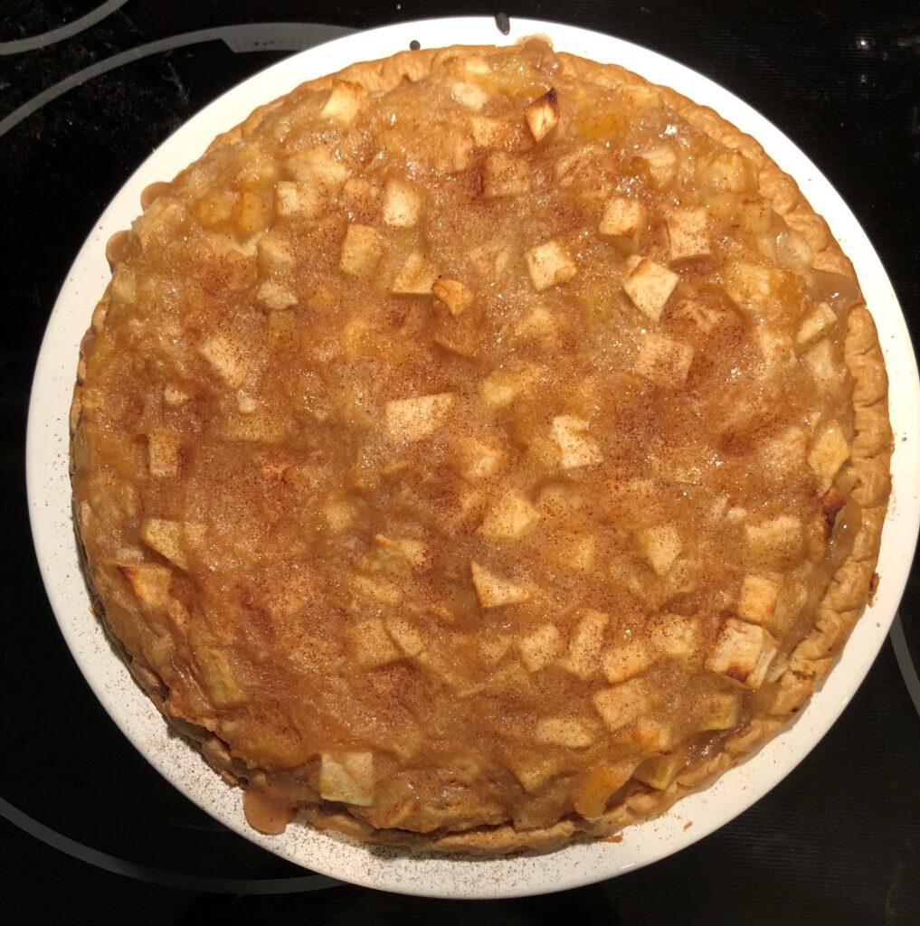 low sugar apple pie