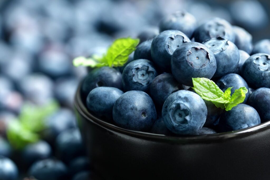 Additionally, blueberries are a source of soluble fiber!